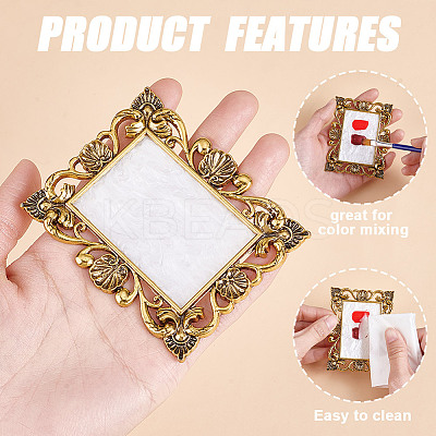 4Pcs 2 Styles 2 Colors Resin Imitation Shell Color Palette DIY-NB0013-56-1