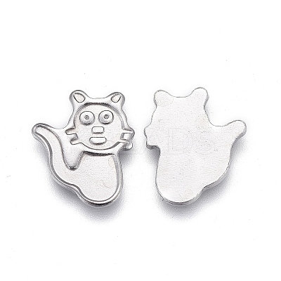 304 Stainless Steel Cabochon Settings for Enamel STAS-P245-15P-1