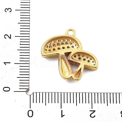 Brass Micro Pave Cubic Zirconia Pendants KK-L209-089G-1