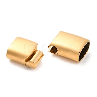 Ion Plating(IP) 304 Stainless Steel Magnetic Clasps with Glue-in Ends STAS-G136-05G-1