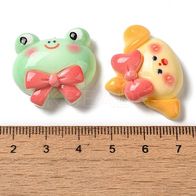 Opaque Resin Animal Decoden Cabochons CRES-Z006-02-1