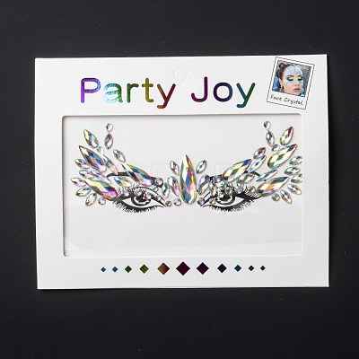 Acrylic Face Gems Stickers MRMJ-F014-08-1