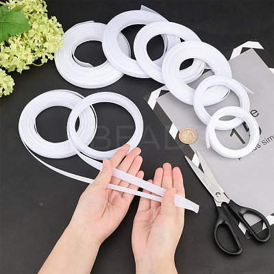 44~45M 2 Style Polyester & Plastic Boning Sewing Wedding Dress Fabric OCOR-PH0001-40-1