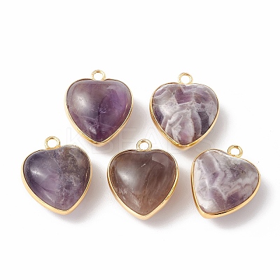 Natural Amethyst Pendants G-C005-01G-16-1