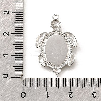 304 Stainless Steel Pendant Cabochon Settings X-STAS-C122-16A-P-1