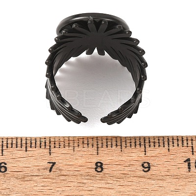 V-Shaped 304 Stainless Steel Cuff Ring Components SA-CBAC0DF-01D-EB-1
