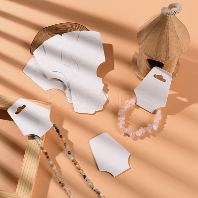 White Necklace Jewellery Displays Cards X-NDIS-ZX002-1