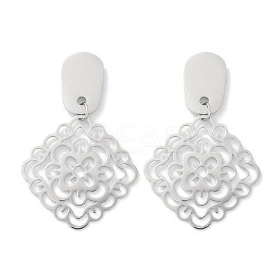 304 Stainless Steel Stud Earrings EJEW-Z089-32P-1