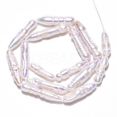 Natural Baroque Pearl Keshi Pearl Beads Strands PEAR-N021-15-03-1