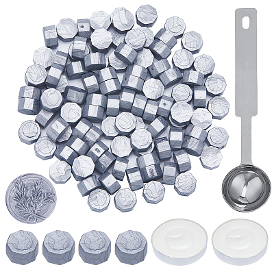 100Pcs Octagon Sealing Wax Particles DIY-CP0009-39A-1
