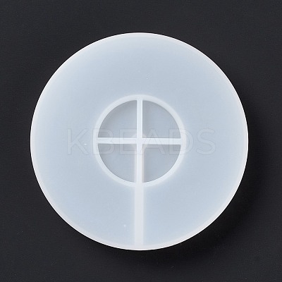 Flat Round LED Art Light Display Base DIY Silicone Molds DIY-C054-04-1