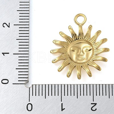 Ion Plating(IP) 304 Stainless Steel Pendants STAS-B075-10G-05-1