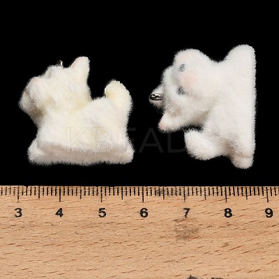 Floking Opaque Resin Pendants RE-CBA0E35-01P-1