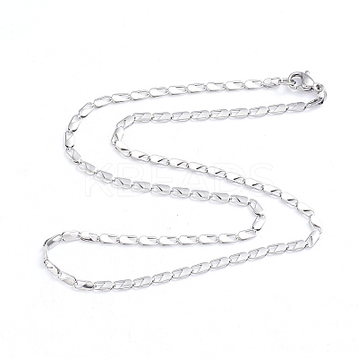Non-Tarnish 304 Stainless Steel Chain Necklaces LS-NJEW-L173-008-P-1