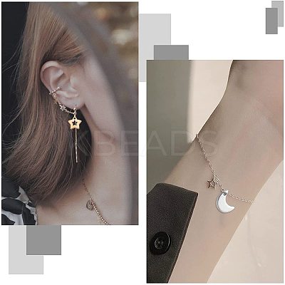 80Pcs 8 Style 304/201 Stainless Steel Charms STAS-FH0001-41-1