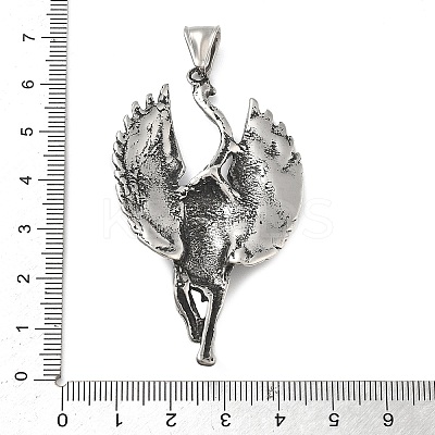 304 Stainless Steel Big Pendants X-STAS-V008-05AS-1
