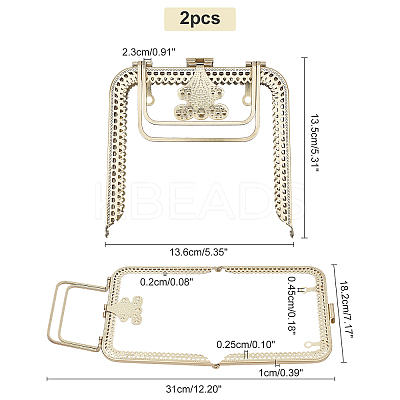 Iron Purse Frames Handles FIND-WR0001-24AB-1