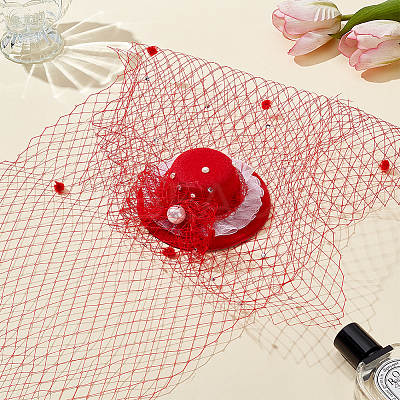 Polyester Bridal Veils DIY-WH0622-071C-1