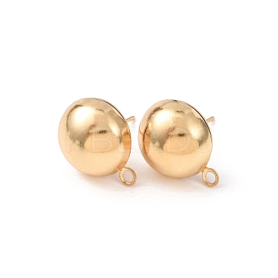 Brass Stud Earring Findings KK-G604-01G-07-1