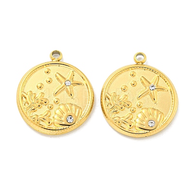 PVD Vacuum Plating 304 Stainless Steel Pendants STAS-L278-025G-1