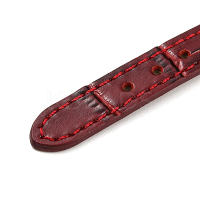 Leather Textured Bracelet Straps Slide Wristbands for Slide Charms AJEW-K232-01G-1