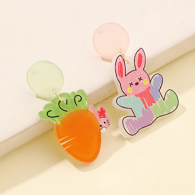 Easter Acrylic Dangle Stud Earrings FS-WG96A64-11-1