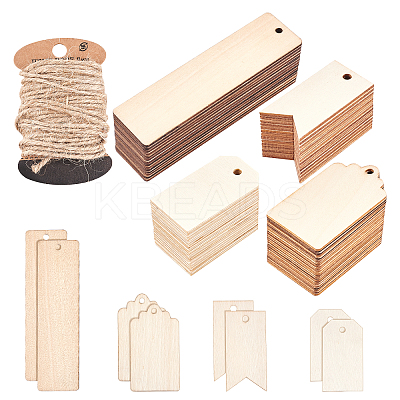 Unfinished Natural Wood Big Pendants WOOD-OC0001-63-1