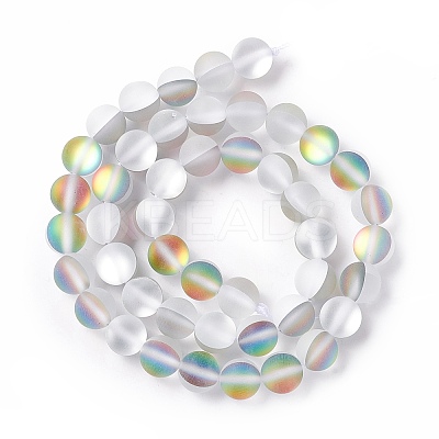 Synthetic Moonstone Beads Strands G-E573-01B-14-1