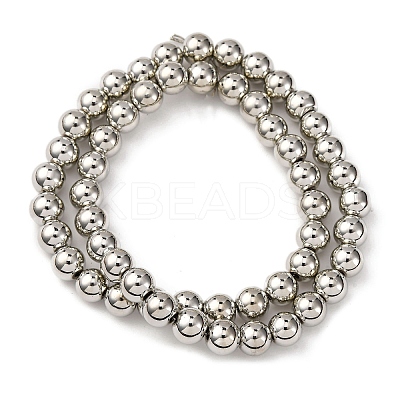 Electroplate Glass Beads Strands EGLA-H109-07E-1