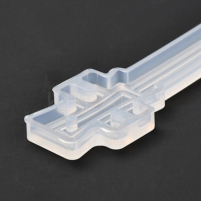 DIY Hexagon Moon Lute Bookmark Silicone Molds DIY-F089-05-1