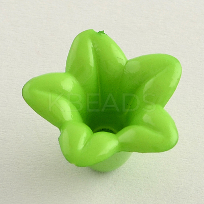 Opaque Acrylic Flower Bead Caps SACR-Q099-M55-1
