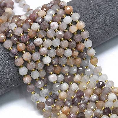 Natural Violet Strawberry Quartz Beads Strands G-K389-E06-01-1