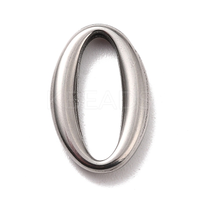 Non-Tarnish 304 Stainless Steel Linking Ring Pendants STAS-B024-31P-1