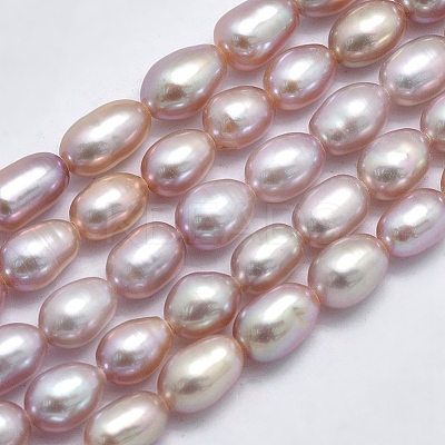 Natural Cultured Freshwater Pearl Beads Strands PEAR-F007-76B-01-1