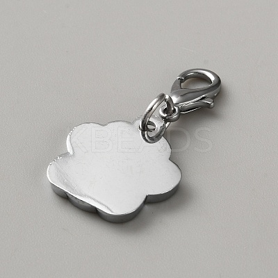 Zinc Alloy Enamel Glitter Powder Pendant Decoration HJEW-WH0001-14P-10-1