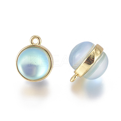 Synthetic Moonstone Charms G-L558-02A-1