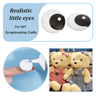 48Pcs 24 Style Glass Doll Craft Eyes Cabochons DIY-OC0011-82B-1