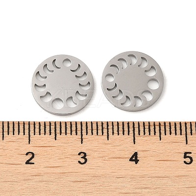 Tarnish Resistant 304 Stainless Steel Connector Charms STAS-J042-17P-1