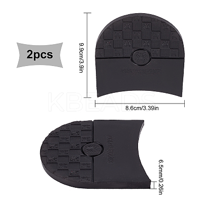 Anti Skid Rubber Shoes Bottom Heel Sole DIY-WH0319-41-1