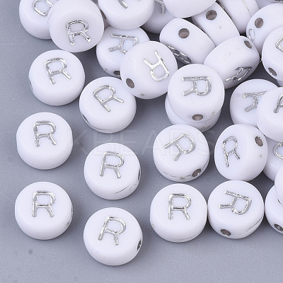 Plating Acrylic Beads PACR-R243-04R-1