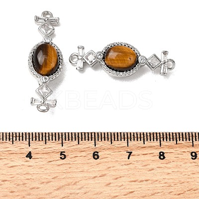 Brass Micro Pave Clear Cubic Zirconia Box Clasps KK-G505-39P-1