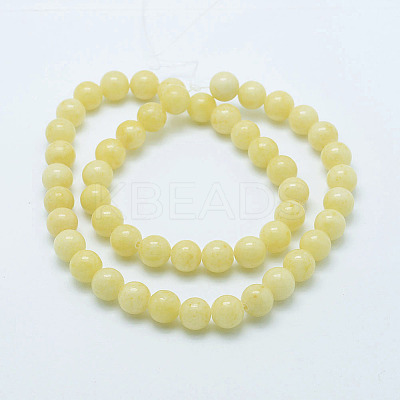 Natural Mashan Jade Round Beads Strands X-G-D263-10mm-XS06-1