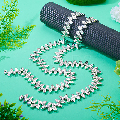 130Pcs 2 Strands Electroplate Glass Beads Strands EGLA-TA0013-56B-1