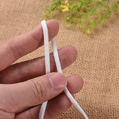 1/8 inch Flat Nylon Elastic Hollow Band for Face Mouth Cover Ear Loop OCOR-E024-02-1