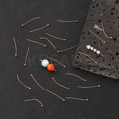 Brass Ball Head Pins KK-R020-06G-1