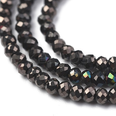 Electroplate Glass Beads Strands X-GLAA-F079-A-FP10-1