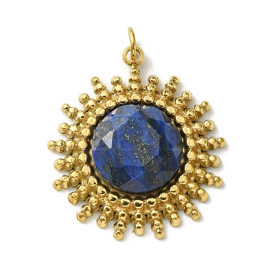 Faceted Natural Lapis Lazuli Pendants FIND-Z028-38B-1