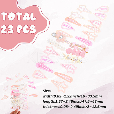 Zinc Alloy Snap Hair Clips PHAR-SP0001-10-1