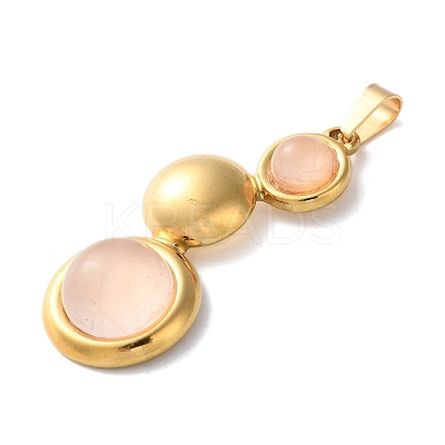 Natural Rose Quartz Pendants STAS-C120-12G-08-1
