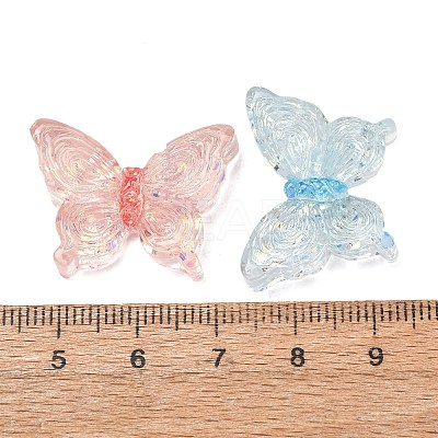 Transparent Resin & Paillette Cabochons RE-CBA4416-04-1